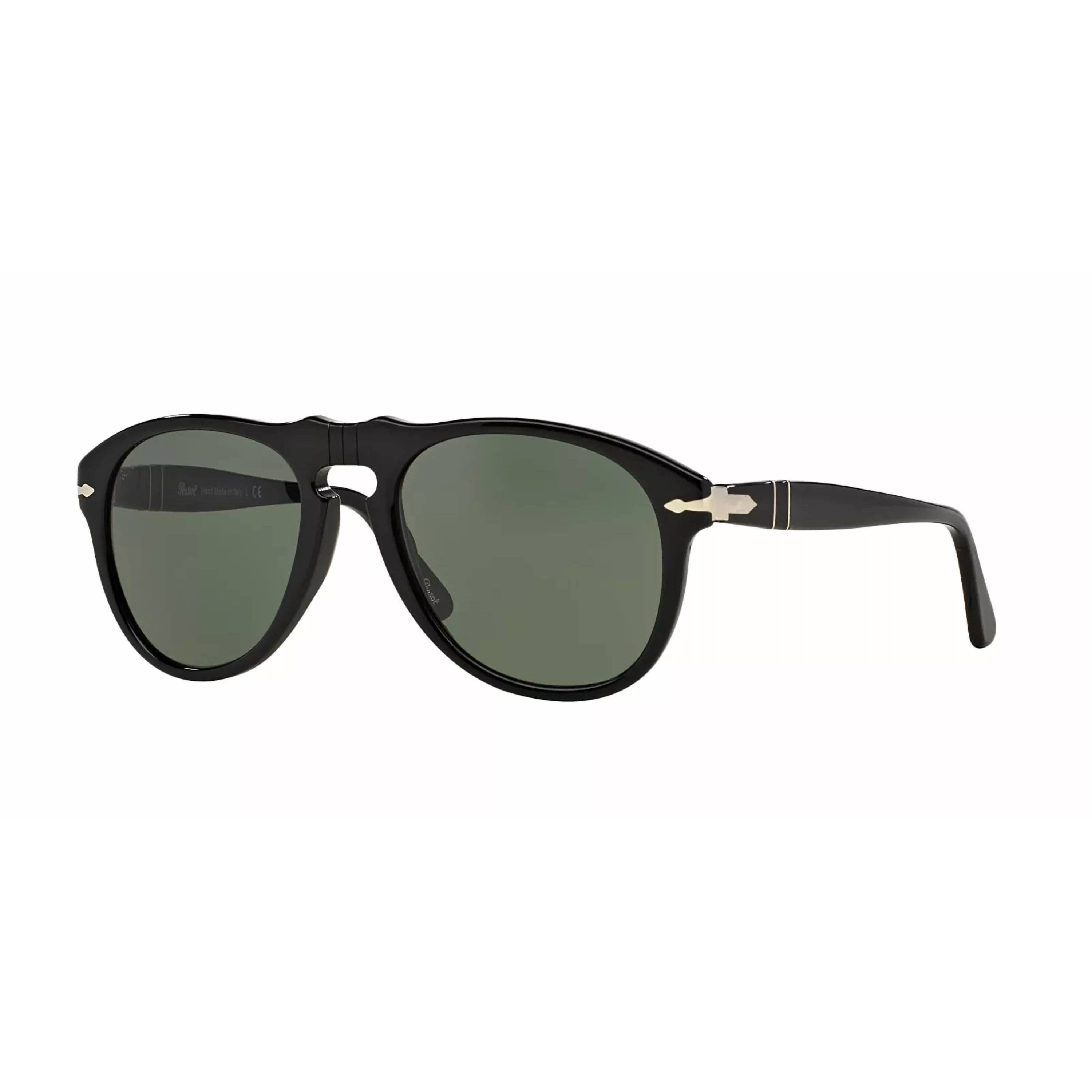 Persol Black Original 649 Sunglasses 56/20/145- Like New W/ Case And Box